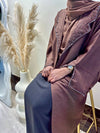Brown Glam Blazer Abaya