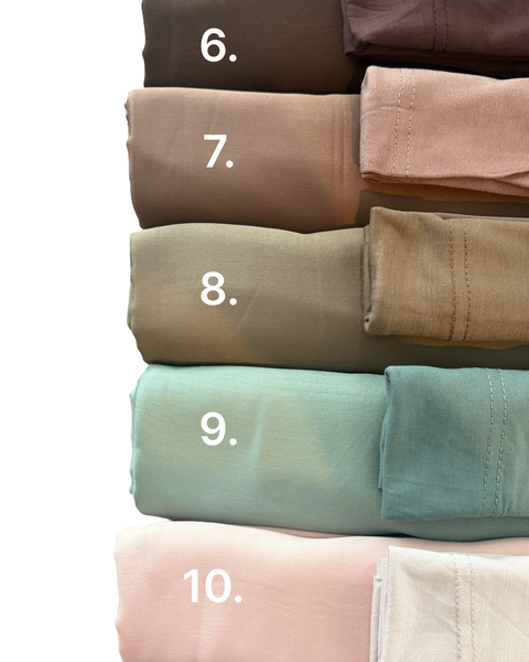 Satin Modal Hijab + Underscarf