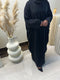 Starry Nights Closed Black Abaya