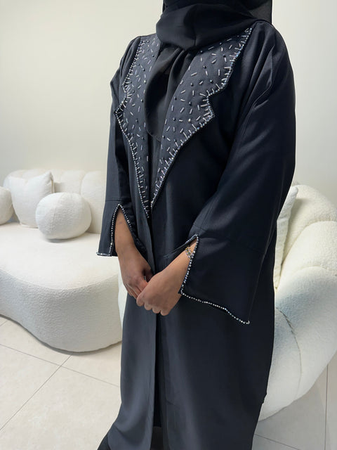 Black Glam Blazer Abaya