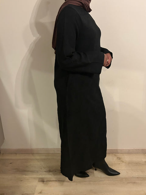 BLACK CLOSED COSY ABAYA