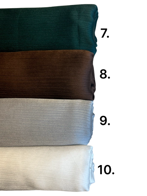 Satin Crepe Hijab  - 6 colours