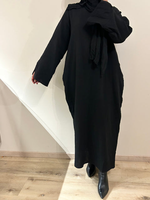 Black Linen Dress
