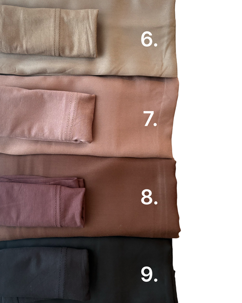 Satin Modal Hijab + Underscarf