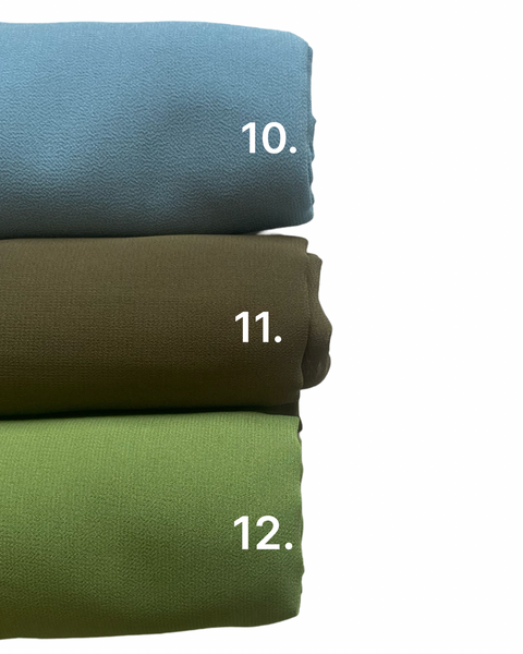 Chiffon 12 Colours - choose your colour.