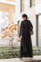 Inaya Black Layered Abaya - 2 piece set