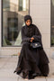Inaya Black Layered Abaya - 2 piece set