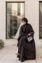Inaya Black Layered Abaya - 2 piece set