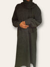 BLACK RIBBED ABAYA